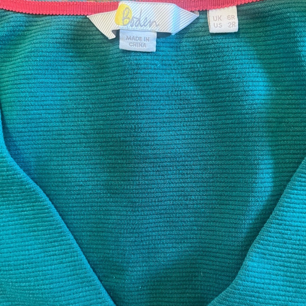 Boden Bronte Ottoman Ponte Sheath Dress Green Size 2R - Picture 5 of 6
